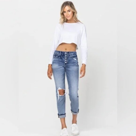 Vervet Daisy Boyfriend Jean Size 28 - Picture 1 of 5